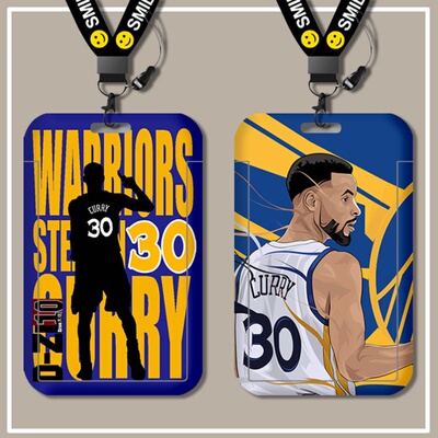 NBA球星库里厂牌工牌公交卡地铁卡电梯卡钥匙扣学生校园卡套定制