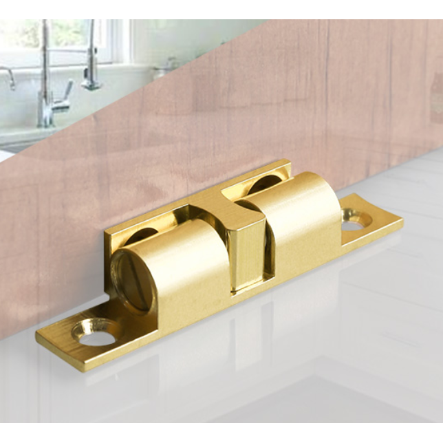 铜碰珠卡扣橱柜衣柜门吸鞋柜弹簧珠开关锁闭门扣实用五金配件