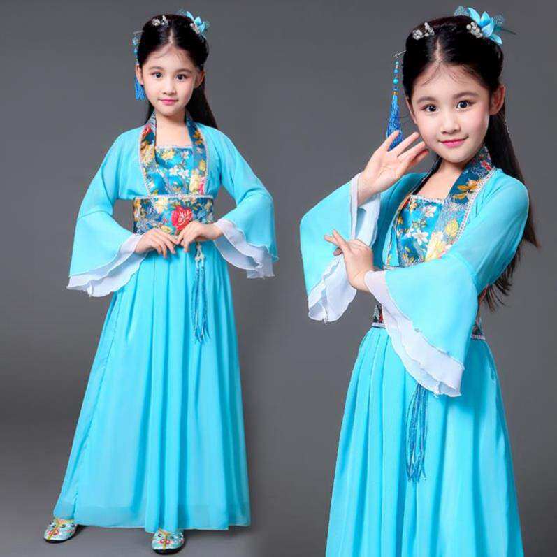 儿童汉服女童古装超仙女装清新古风衣服幼儿园公主表演服唐代舞台在类目 女装/女士精品, 唐装/民族服装/舞台服装, 民族服装/舞台装中 - 来自Buy2taobao.com提供专业的淘宝代购服务