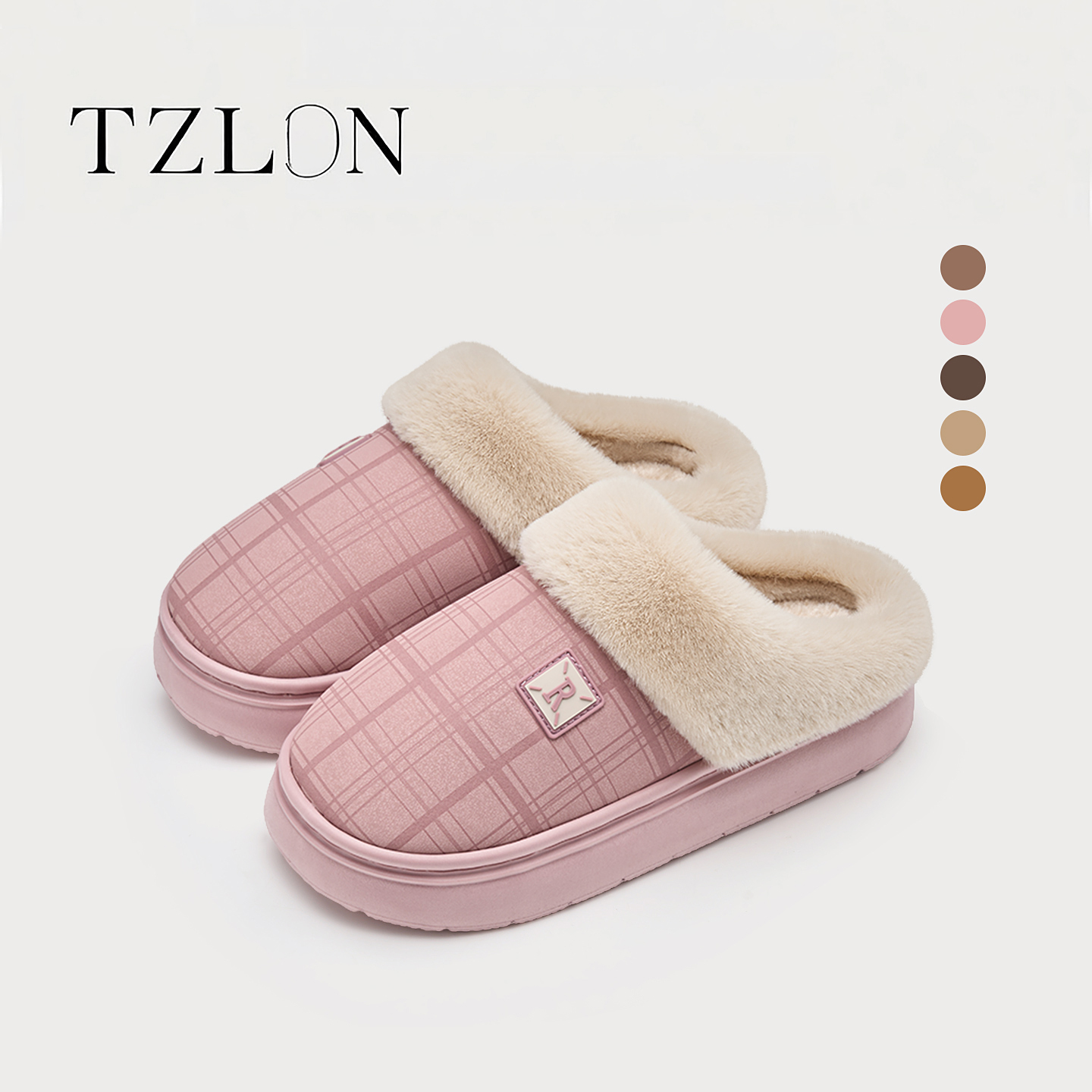轻奢棉拖鞋毛毛鞋女款