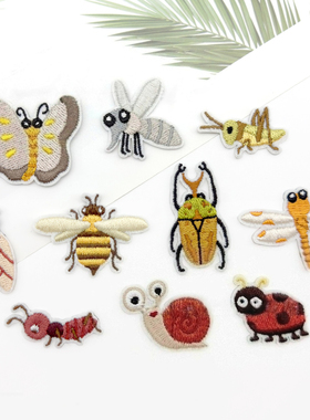 可爱卡通贴补丁小号diy热熔贴衣服修补贴裤子箱包装饰贴手缝款