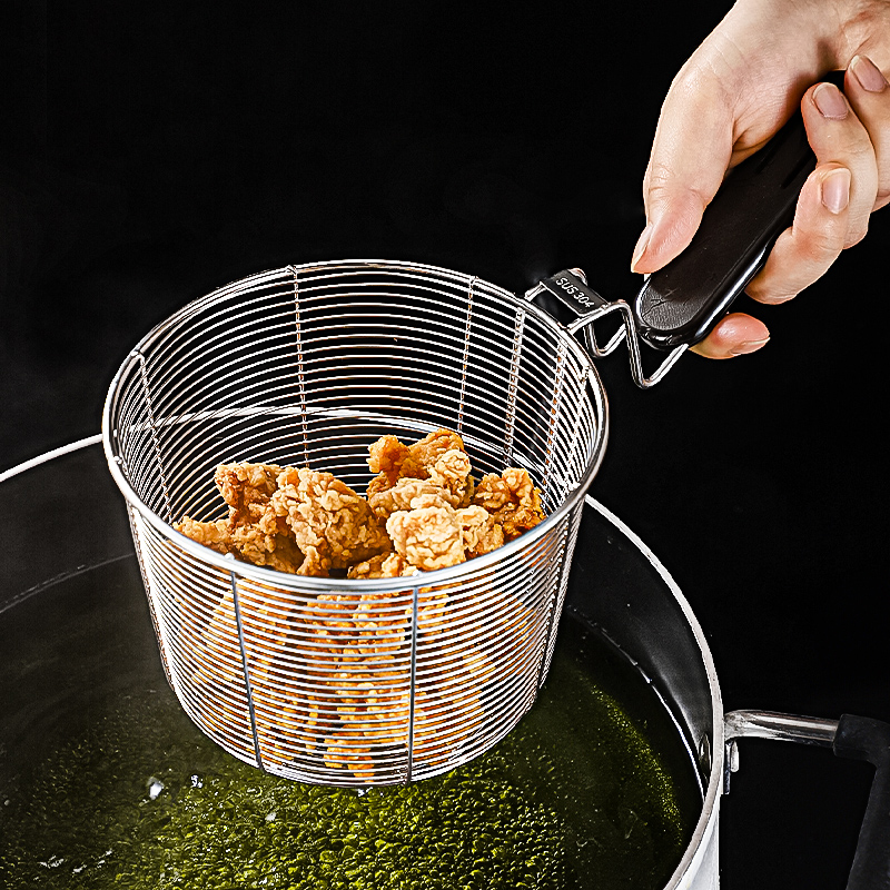 304不锈钢火锅店用笊篱油炸篮