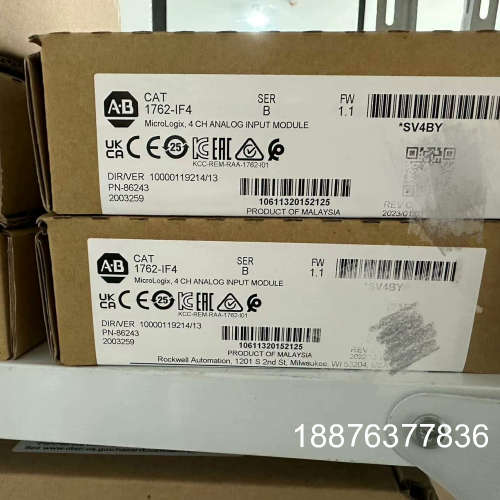 AB罗克韦尔模块 1762-IF4全新原装正品现货，实采联系议价