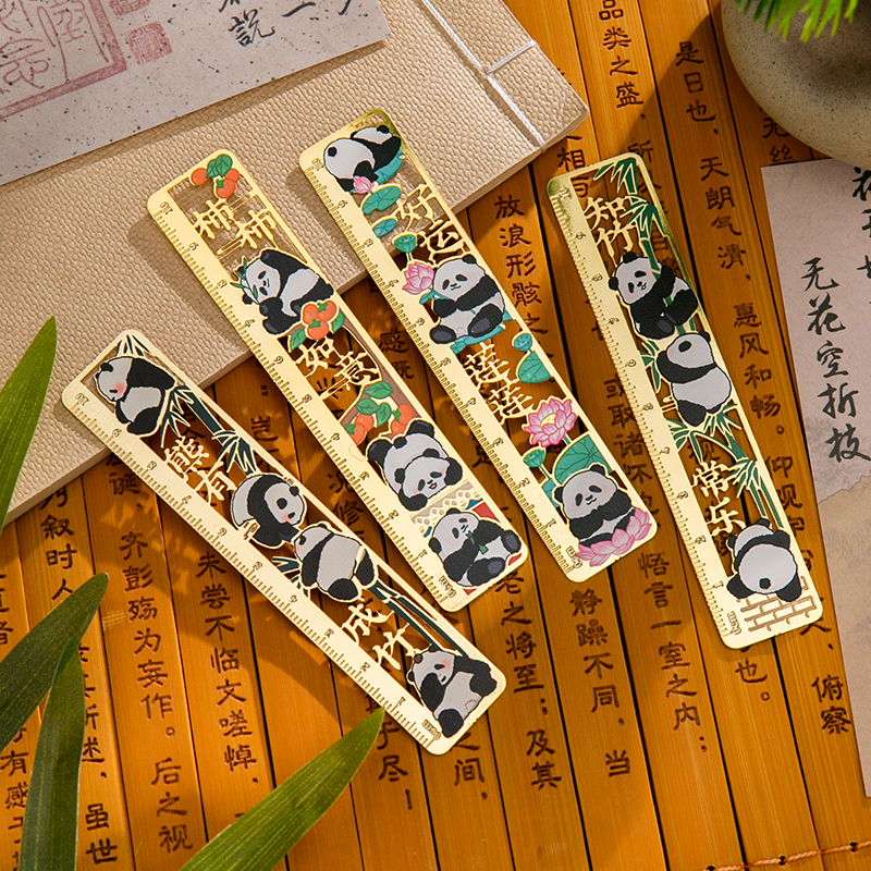 古典中国风熊猫书签定制