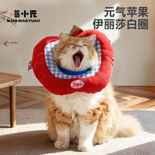 苹果宠物伊丽莎白圈猫咪围脖防舔咬耻辱圈绝育头套饰品宠物用品