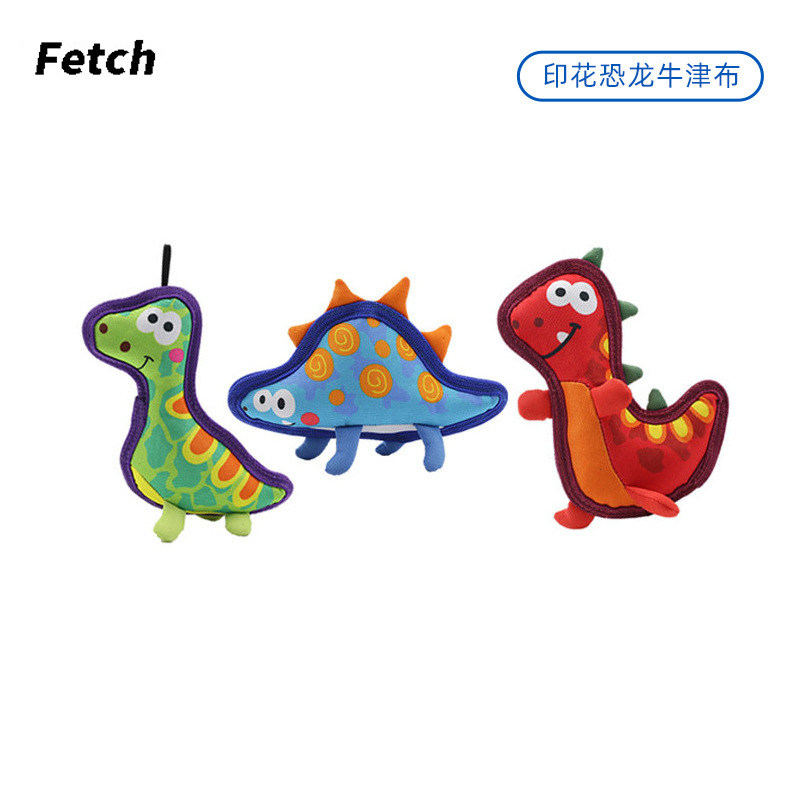 飞奇狗玩具印花恐龙牛津布厚包边