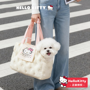 狗包外出便携小型犬猫咪斜挎胸前背露头大号秋冬幼猫外出行宠物包