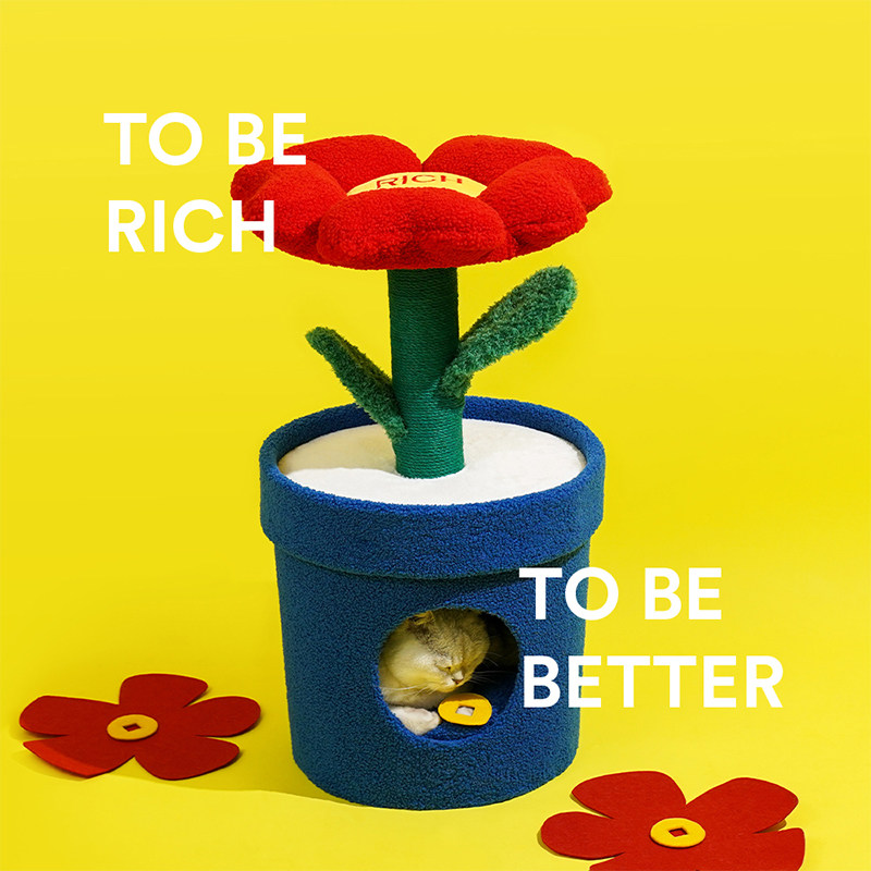 zeze有钱花猫窝保暖猫咪屋全封闭猫屋抓柱一体柔软透气宠物窝别墅,宠物/宠物食品及用品,猫窝/屋/帐篷/沙发,淘宝优惠券,粉丝福利购,淘宝优惠卷