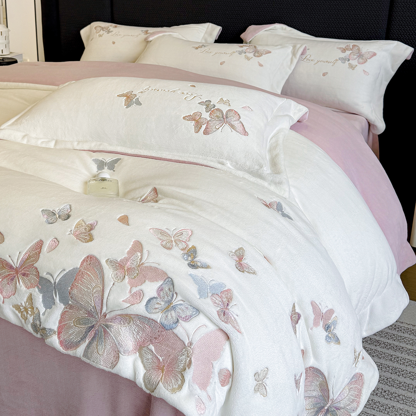 高端A类牛奶绒珊瑚绒四件套