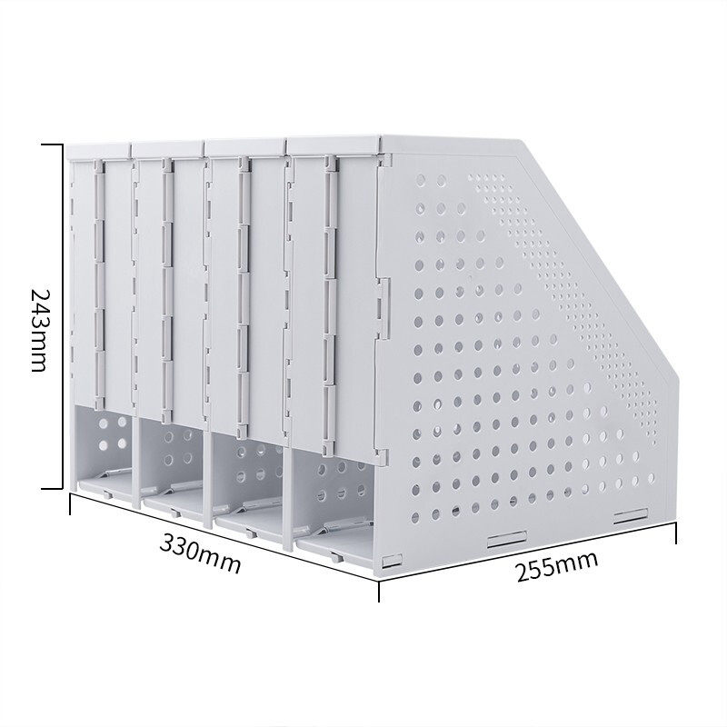 DELI 78996 접이식 4링크 파일 프레임 사무실 데스크탑 다층 파일 랙 신축성 파일 랙