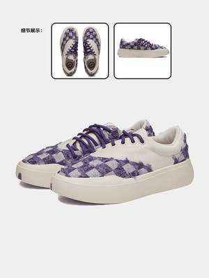 新款SZB仙豆紫色板鞋男女小众鞋