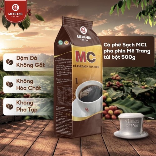 越南代购MC1法式滴漏咖啡 ME TRANG MC3浓香纯咖啡粉500克