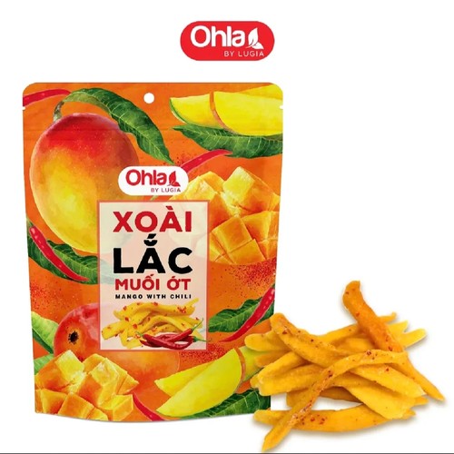 越南代购Ohla咸辣芒果条芒果干特产蜜饯果脯办公室休闲零食袋装