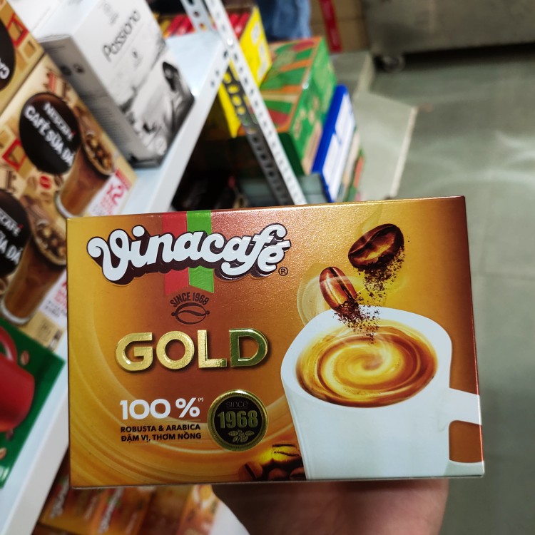 越南Vinacafe GOLD速溶三合一咖啡粉金装威拿306克/(18X17g)盒装