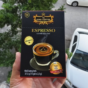 越南无蔗糖黑咖啡TNI KING添爱尊尚速溶0脂皇冠意式原味黑咖啡
