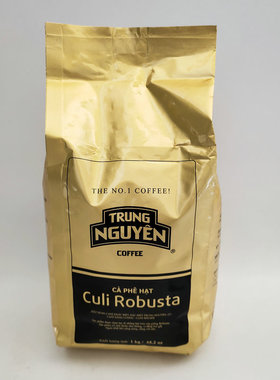 越南 TRUNG NGUYEN Culi Robusta中原奶油香1号深焙咖啡豆1KG包邮
