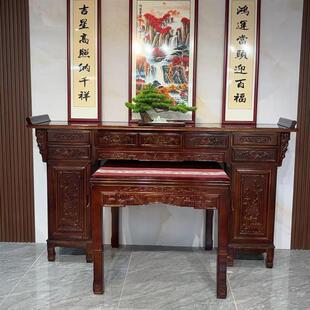 堂口供香桌农村神台供桌全实木条案香案佛柜家用佛台中式供台中堂
