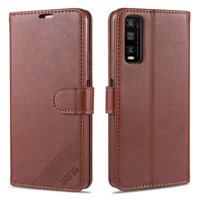 适用丫12A手机壳6.51英寸vivoV2102外壳皮夹vivoY12A保护套翻盖V1VOYI2A潮女viviYA12全包vovo防摔vovi软壳vi