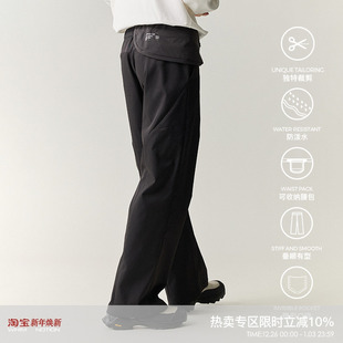 裤 防泼水休闲潮流四季 男 24AW破骨结构可收纳腰包长裤 WHIMNOTION