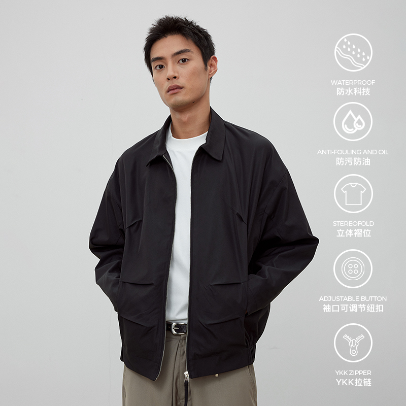 WHIMNOTION三防翻领哈灵顿夹克