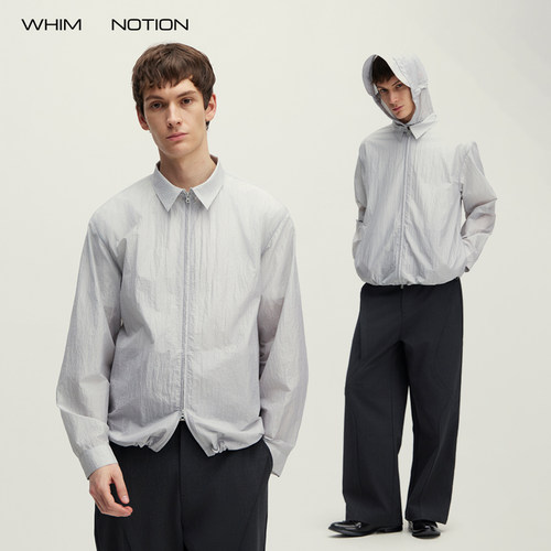 WHIMNOTION 26SS「两穿式」可拆卸帽檐冲孔防晒服 UPF50+防泼水