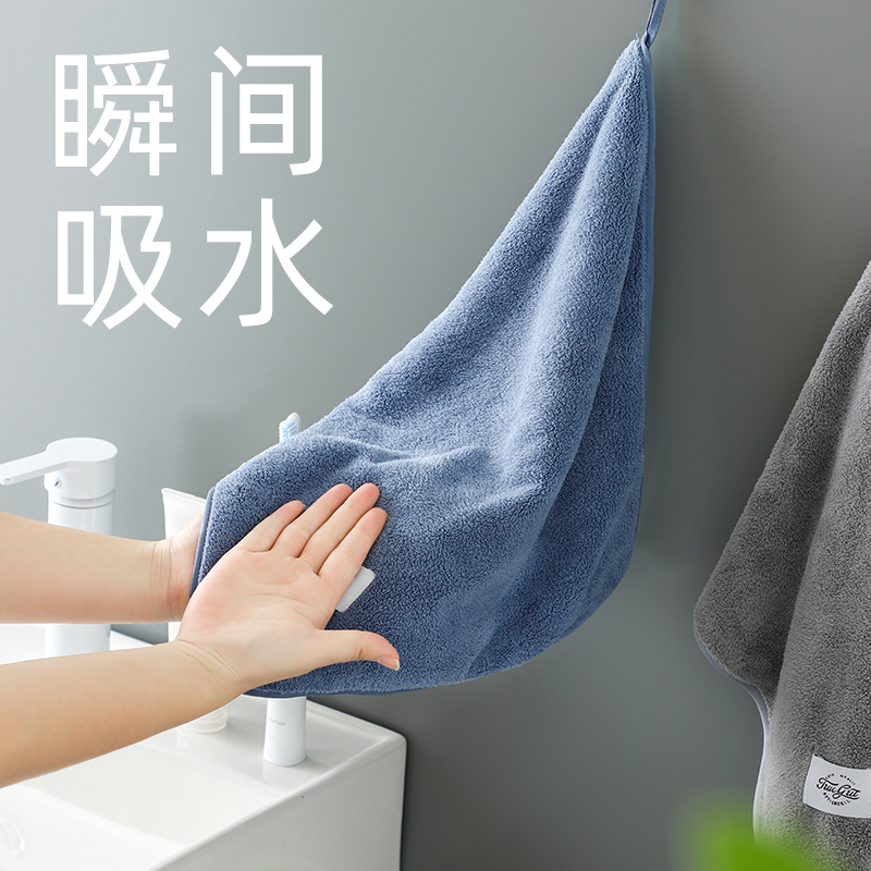 超强吸水擦手巾挂式帕可爱卡通