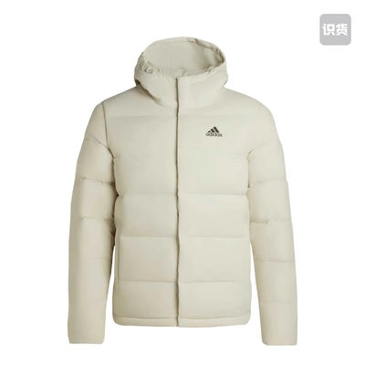 adidas Helionic 连帽长袖保暖舒适面包羽绒服 男女同