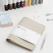 小清新手帐活页夹手账A5不硌手活页本可拆卸可替换笔记本子考研网格方格横线空白周月计划替芯超厚加厚简约