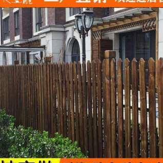 2023户外别墅室外院子篱笆庭院园艺围墙栏杆防腐木栅栏满棠木制围
