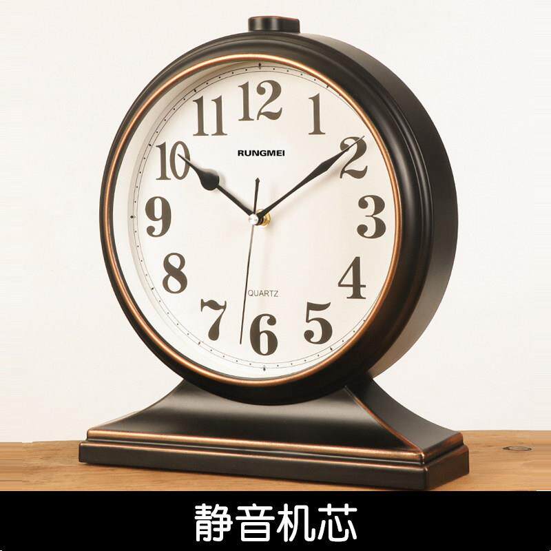 钟表摆件大号家用创意客厅座钟台式时钟桌面座式摆钟卧室静音台钟
