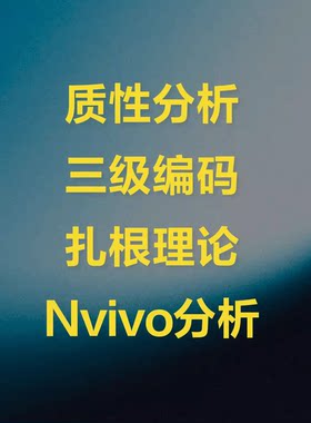 Nvivo分析质性分析扎根理论三级编码主题分析访谈文本政策编码