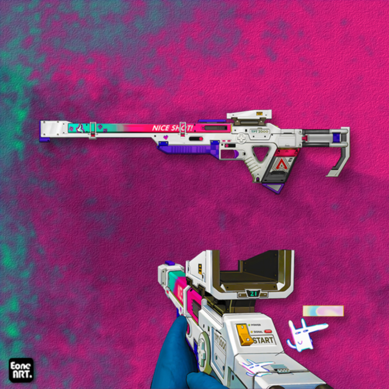 apex英雄FPX游戏好枪法反光贴纸