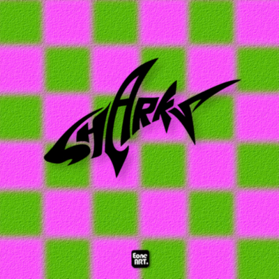 个性英文shark鲨鱼付冲镂空贴纸