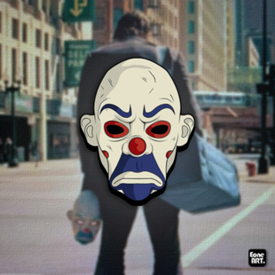 EONE反光车贴DC小丑希斯莱杰出场面具个性车身玻璃电动车机箱贴纸