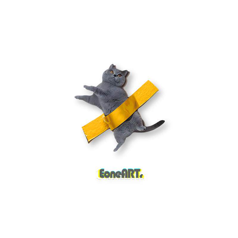 EONE反光车贴 可爱猫咪胶带贴之 汽车摩托装饰室内外通用防水贴纸