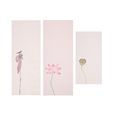微喷莲花荷花图案手札小品信笺