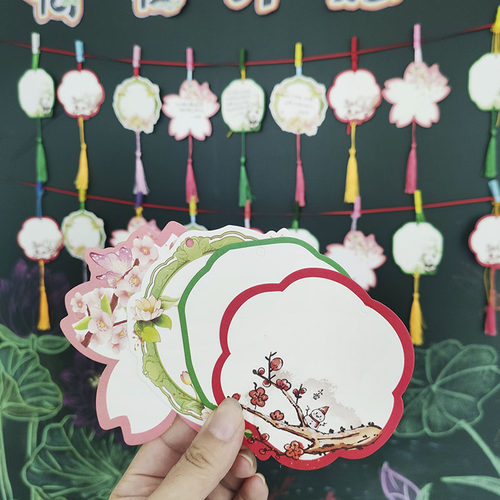 创意贺卡许愿墙悬挂装饰心愿吊卡