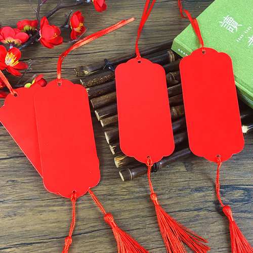 防水花红系列红色许愿卡