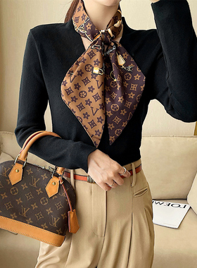 lv5&vv20缠包丝巾绑包围巾发带长条speed30 nano手柄保护飘带装饰