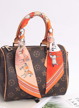 lv5&vv20小长条丝巾手提包绑包丝带领巾腰带speed25缠包nano装饰