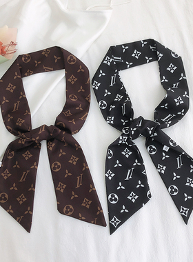 lv5&vv20老花围巾缠包丝巾绑包手柄保护小邮差包丝带speedy30飘带