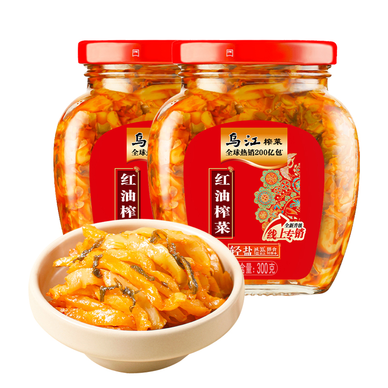 乌江红油榨菜300g瓶装