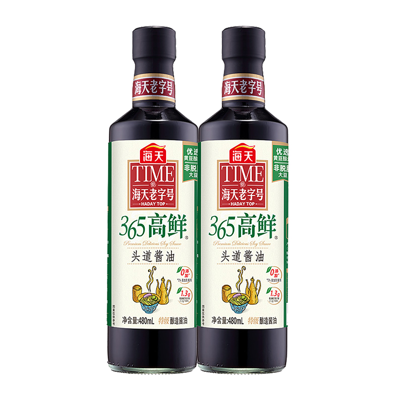 海天365高鲜头道酱油特级生抽