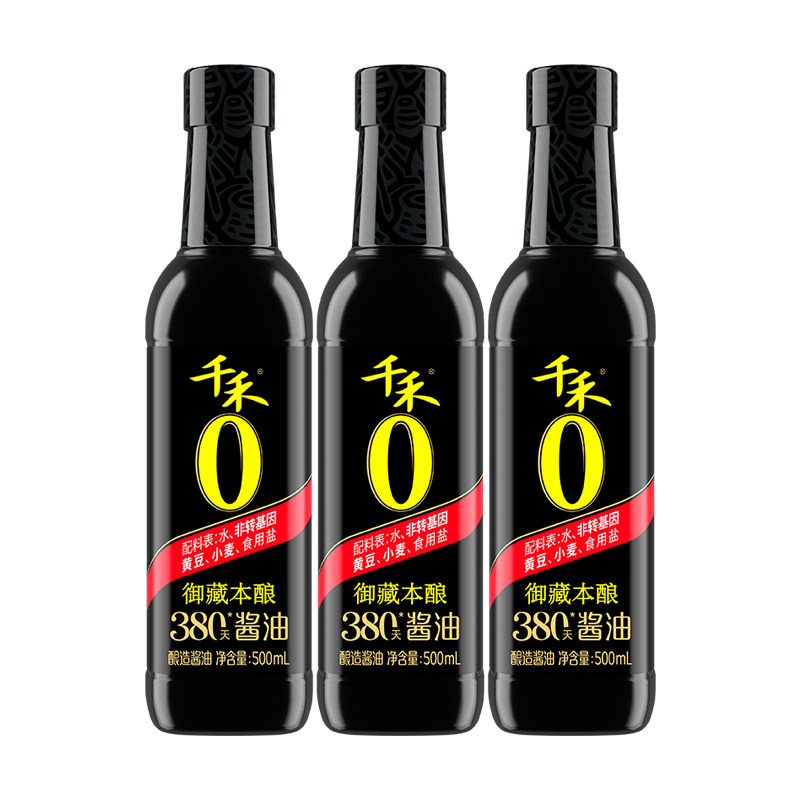 千禾零添加酱油纯粮酿造特级生抽图片