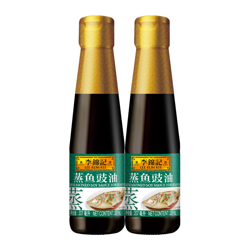 李锦记蒸鱼豉油207ml*2瓶 家用清蒸海鲜去腥炒菜提味酿造酱油调味,粮油调味/速食/干货/烘焙,酱油,淘宝优惠券,粉丝福利购,淘宝优惠卷
