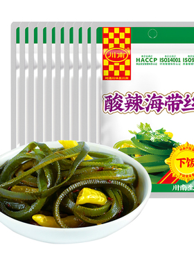 川南酸辣海带丝53g四川味特产小咸菜凉拌佐餐下饭菜开袋即食小包