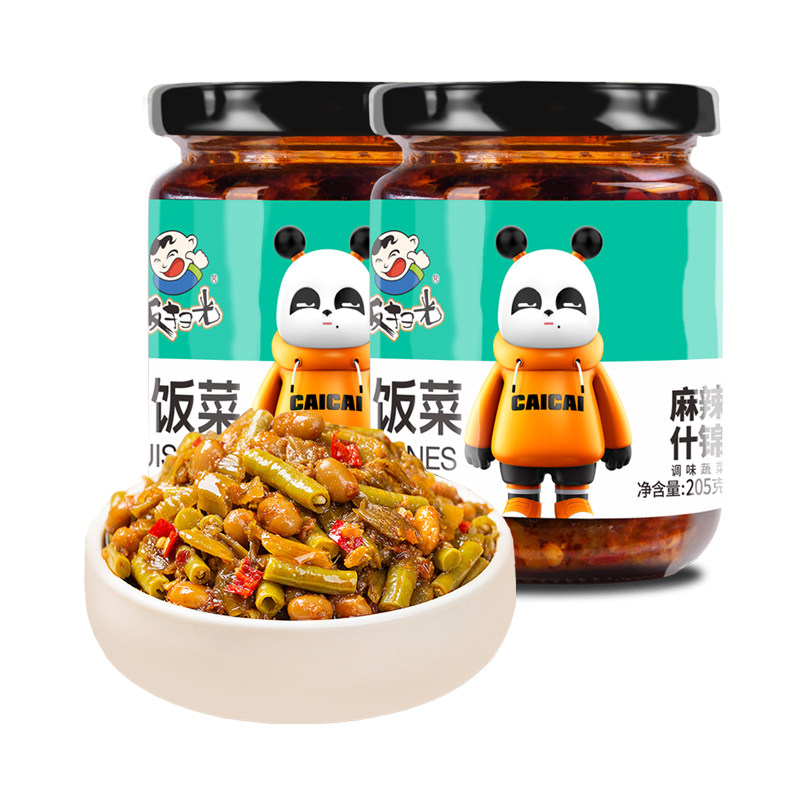 饭扫光麻辣什锦205g瓶装下饭夹馍拌面早餐配粥小咸菜榨菜泡菜豇豆,水产肉类/新鲜蔬果/熟食,酱菜/下饭菜/外婆菜,淘宝优惠券,粉丝福利购,淘宝优惠卷