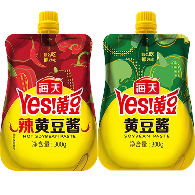 海天yes黄豆酱挤挤实惠装