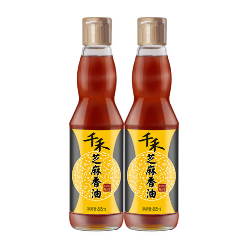 千禾大瓶装芝麻香油405ml
