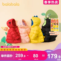 Детский пуховик для мальчиков, динозавр, детская удерживающая тепло демисезонная куртка, коллекция 2021, детская одежда